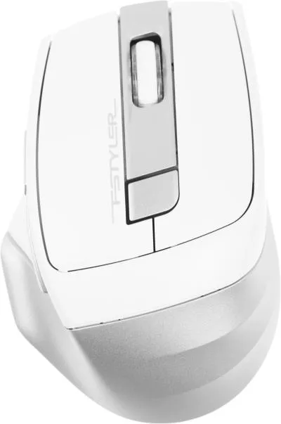 Мышь A4Tech Fstyler FB35 белый/серый оптическая (2000dpi) беспроводная BT/Radio USB для ноутбука (6but) — фото 1
