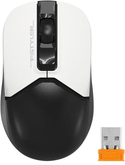 Мышь A4Tech Fstyler FG12 Panda белый/черный оптическая (1200dpi) беспроводная USB (3but) — фото 5