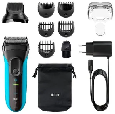Бритва сетчатая Braun Series 3 3010BT синий/черный — фото 2