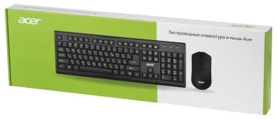 Клавиатура + мышь ACER OKR120 черный USB беспроводная (ZL.KBDEE.007) — фото 14