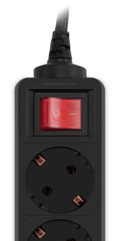 Сетевой фильтр PC PET AP01006-5-BK 5м (5 розеток) черный — фото 5