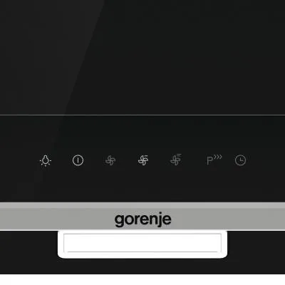 Вытяжка каминная наклонная GORENJE WHI649X21P черный — фото 5