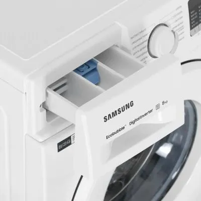 Стиральная машина фронтальная SAMSUNG WW80AGAS21TELP белый (8кг, пар, EcoBubble) — фото 3