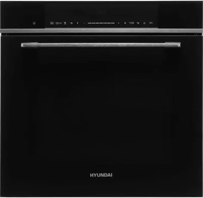 Духовой шкаф электрический Hyundai HMEO 6780 DX черное стекло/серебристый — фото 1