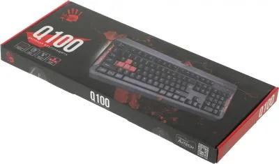 Клавиатура A4 Bloody Q100 черный USB Multimedia for gamer — фото 10