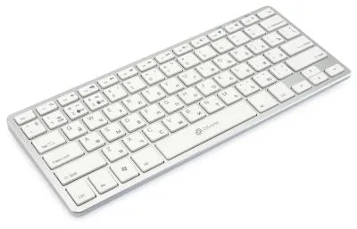 Клавиатура OKLICK 855S серебристый USB беспроводная BT/Radio slim Multimedia (1696464) — фото 6