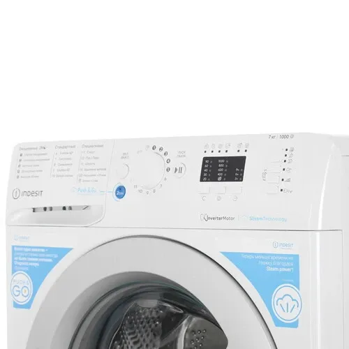 Стиральная машина фронтальная INDESIT BWSA 7109 WWV белый 7 кг — фото 4