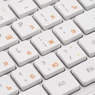 Комплект (клавиатура+мышь) OKLICK 240M, USB, беспроводной, белый — фото 16