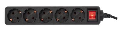 Сетевой фильтр PC PET AP01006-1.8-BK 1.8м (5 розеток) черный