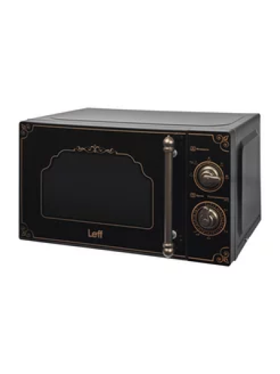 Микроволновая печь LEFF 20MM729B черный ретро  [700w /20л /мех]