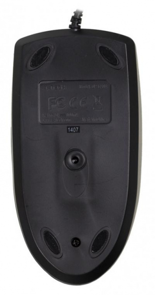 Мышь A4 OP-620D черный оптическая (800dpi) USB
