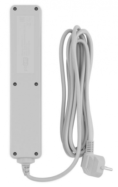 Сетевой фильтр PC PET AP01006-3-GR 3м (5 розеток) серый