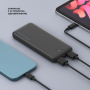 Мобильный аккумулятор DEPPA NRG Power 10000 mAh, 2.1A, 2xUSB, компактный, серый (33550),,,
