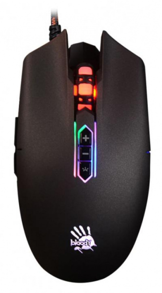 Мышь A4 Bloody Q80 черный оптическая USB игровая (8but)